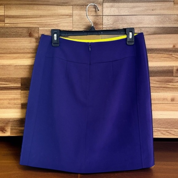 Loft Size 6 Women's Purple Lined Above-Knee Pencil Skirt Back Zip. #Workwear - Picture 3 of 4